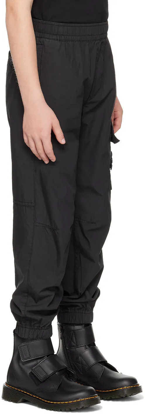 Compass-Motif Cotton Trousers