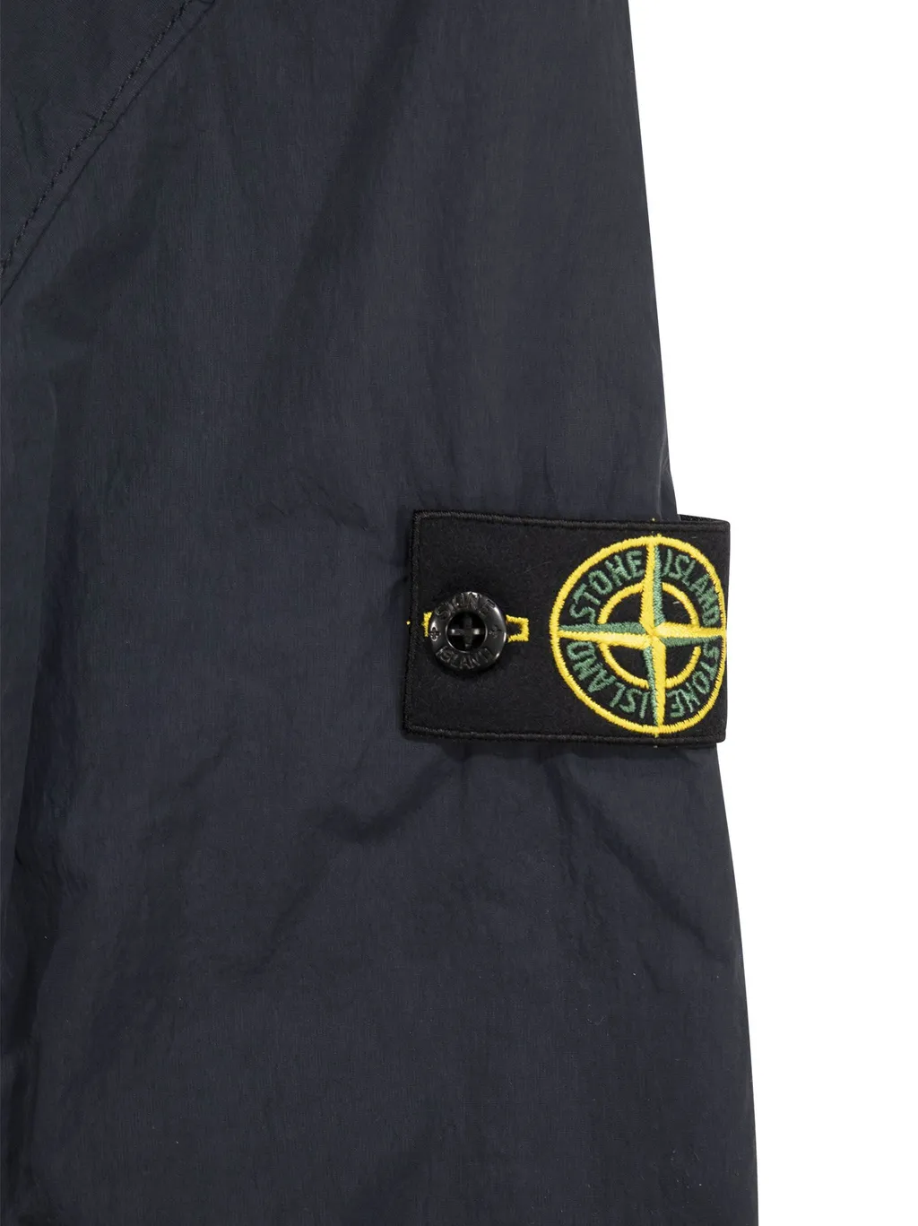 Stone Island Junior Logo Patch Zip-Up Hooded Jacket
