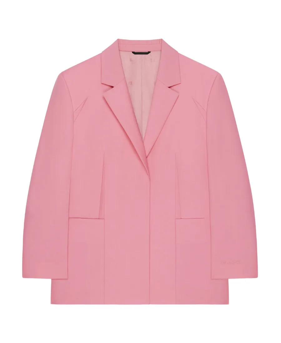 Oversized Dart Jacket In Wool And Mohair