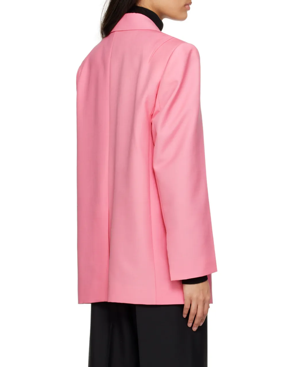 Oversized Dart Jacket In Wool And Mohair