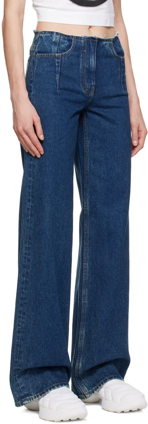 Wide Fit Pants In Denim