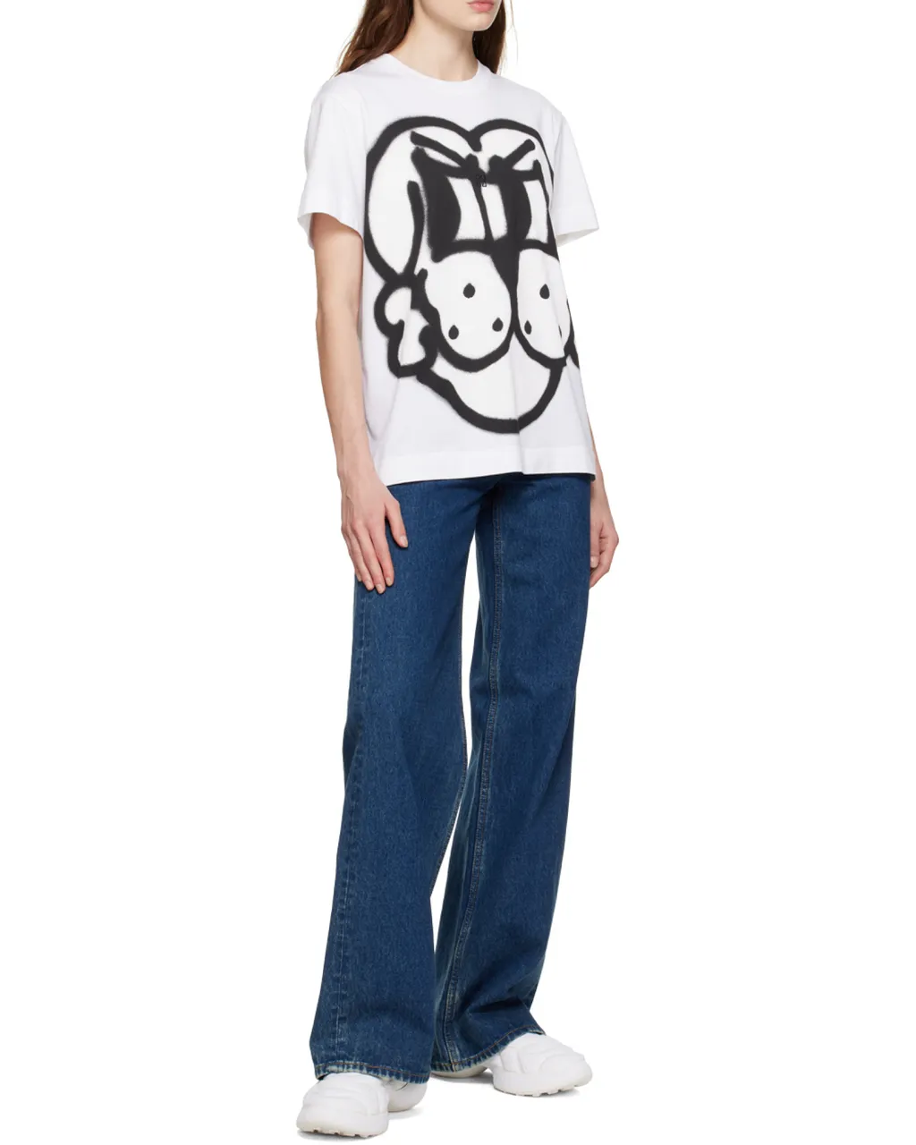 Wide Fit Pants In Denim