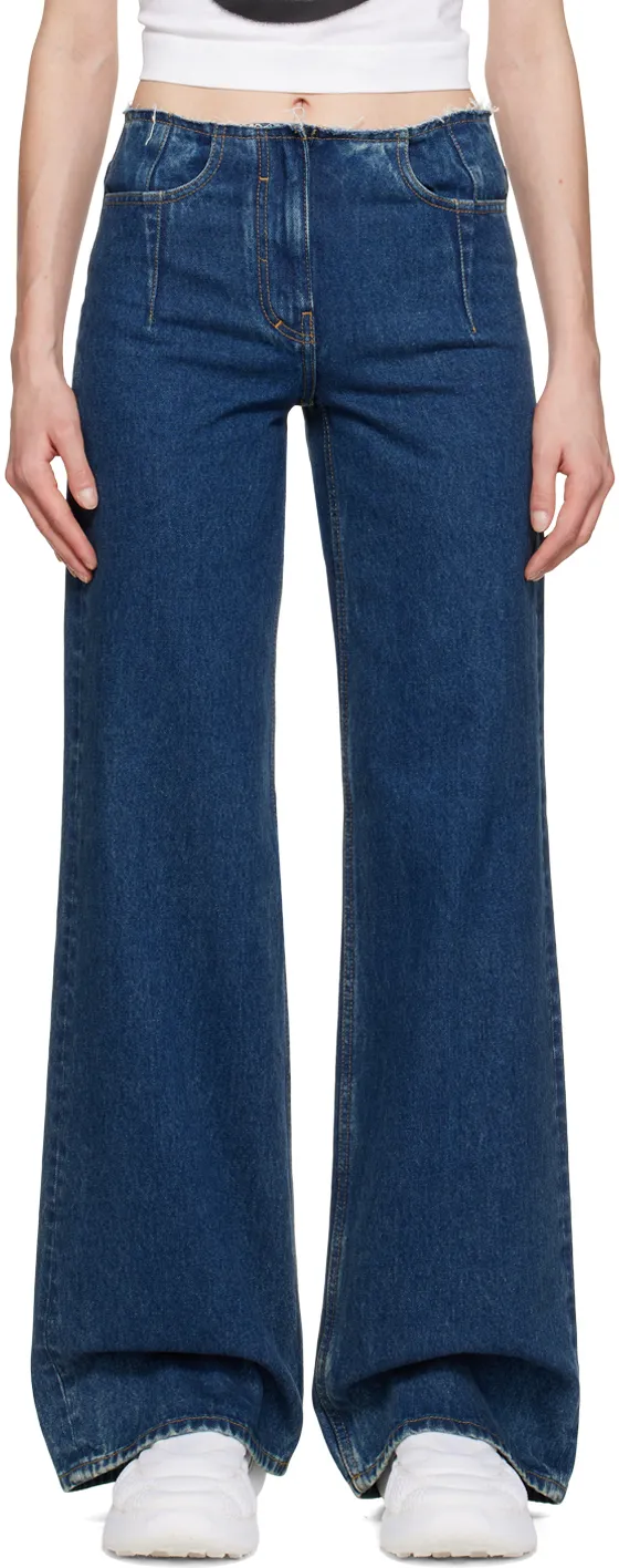 Wide Fit Pants In Denim