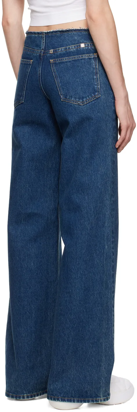 Wide Fit Pants In Denim