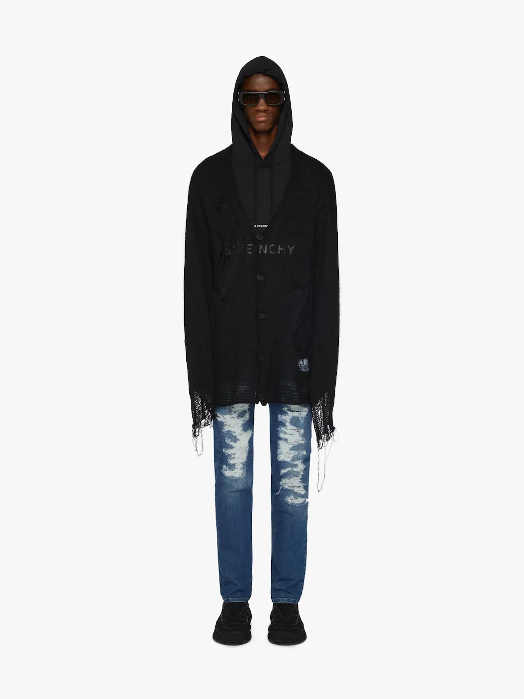 Givenchy Slim Fit Destroyed Jeans