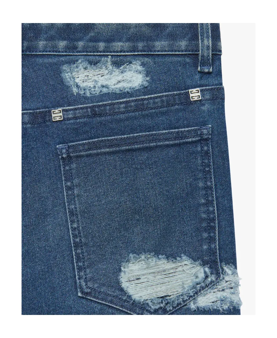 Givenchy Slim Fit Destroyed Jeans