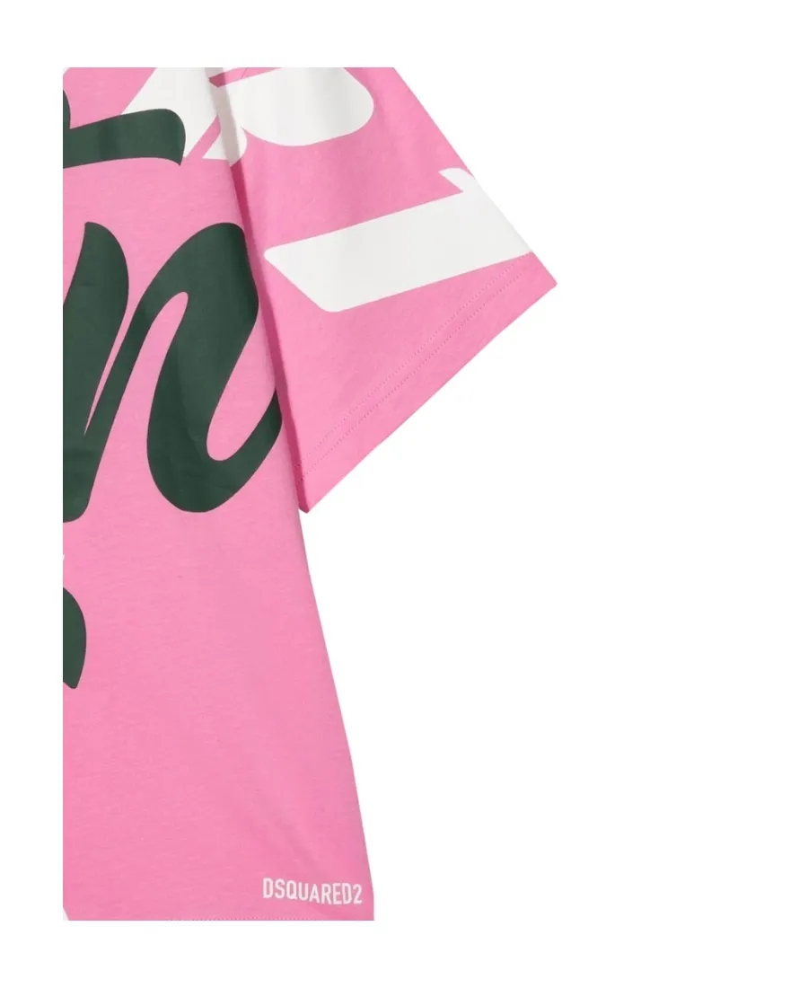 Dsquared2 Kids Allover Writing Printed T-Shirt