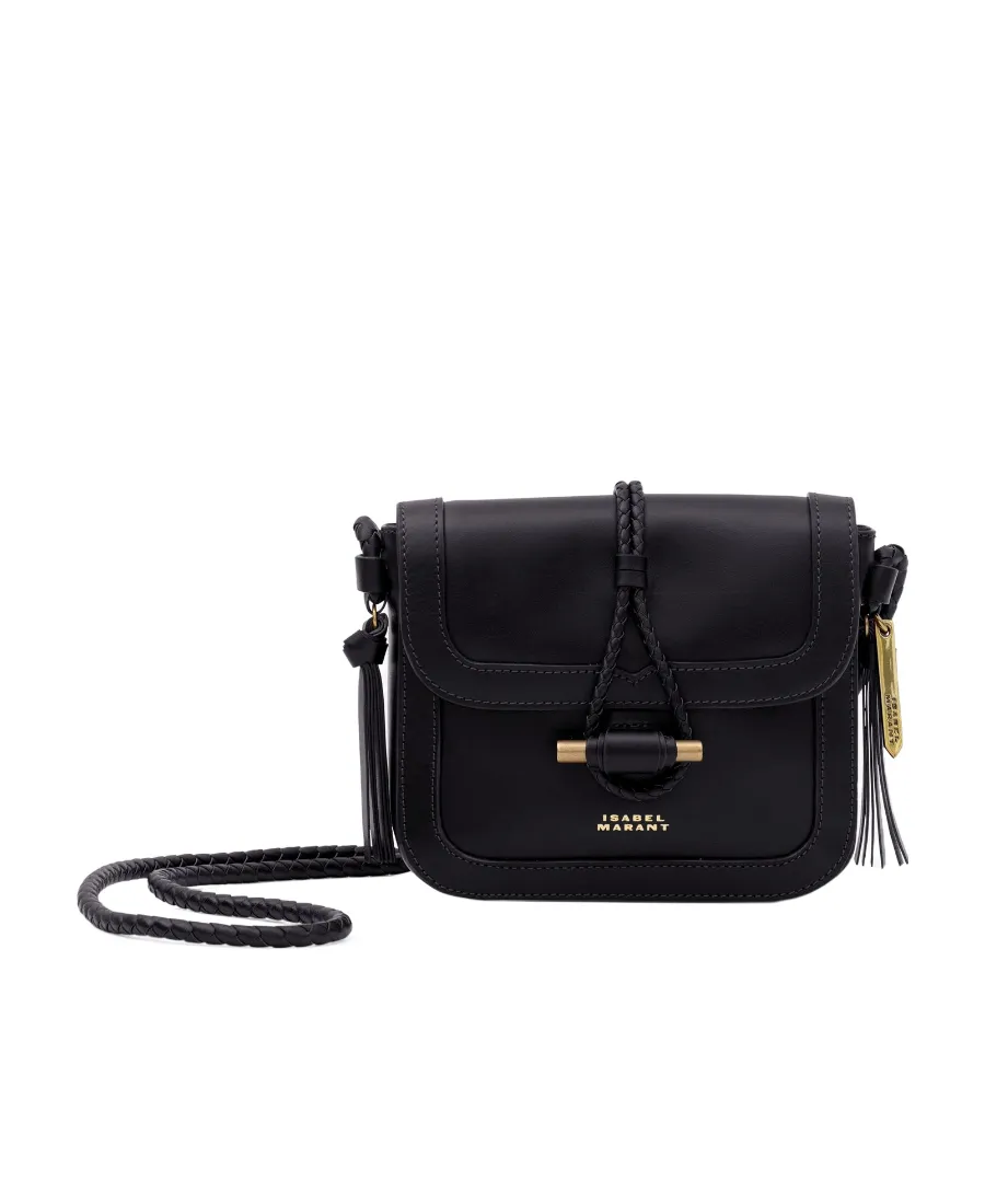 Isabel Marant Vigo Flap Logo Detailed Crossbody Bag