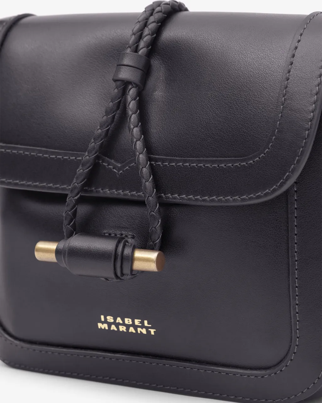 Isabel Marant Vigo Flap Logo Detailed Crossbody Bag