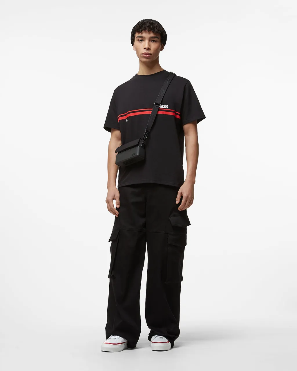Gcds Logo Printed Crewneck T-Shirt