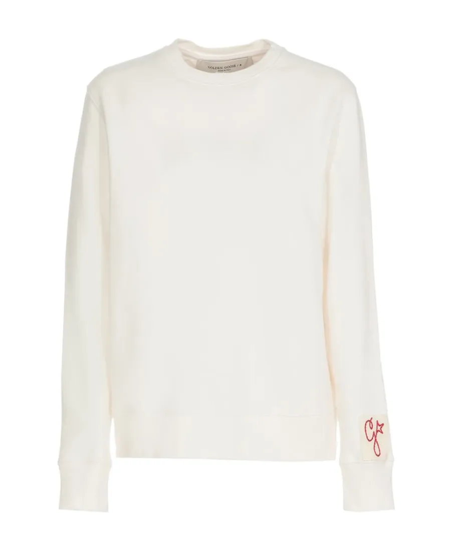 Golden Goose Deluxe Brand Logo Patch Crewneck Sweatshirt