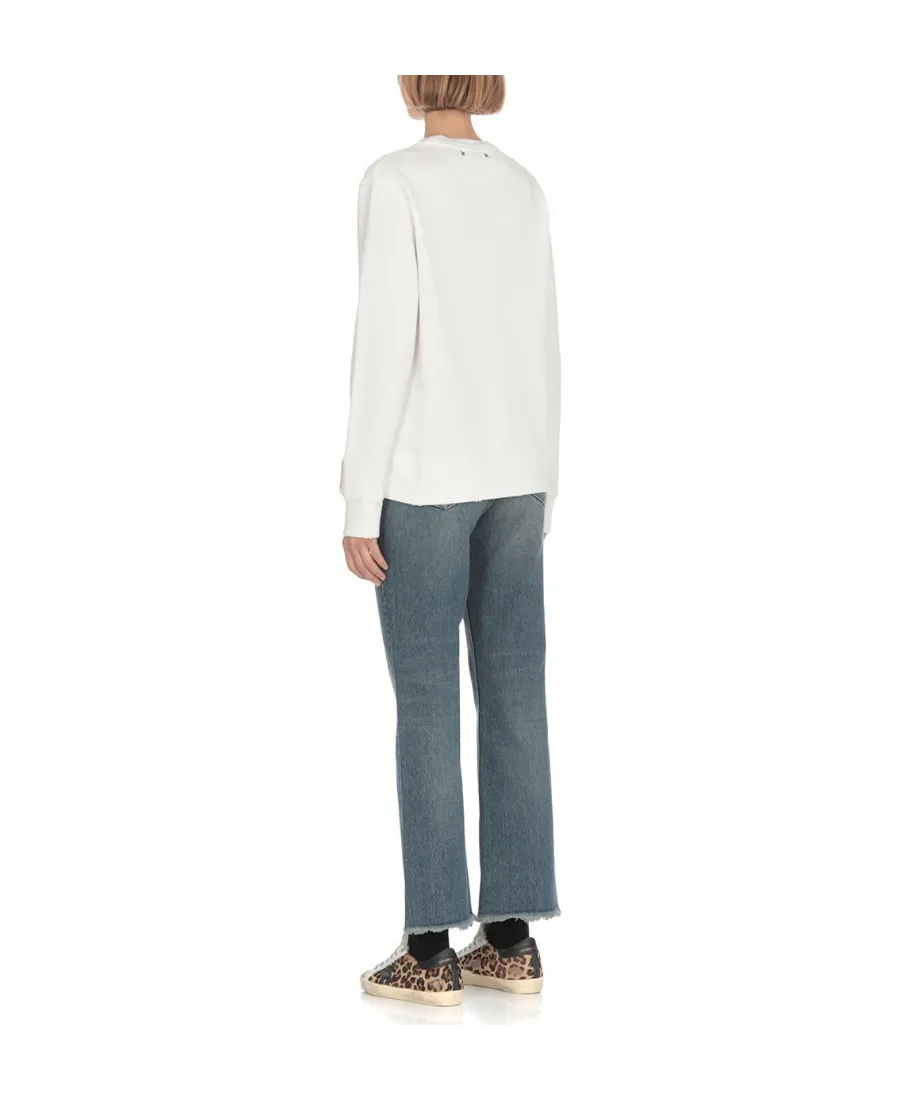 Golden Goose Deluxe Brand Logo Patch Crewneck Sweatshirt