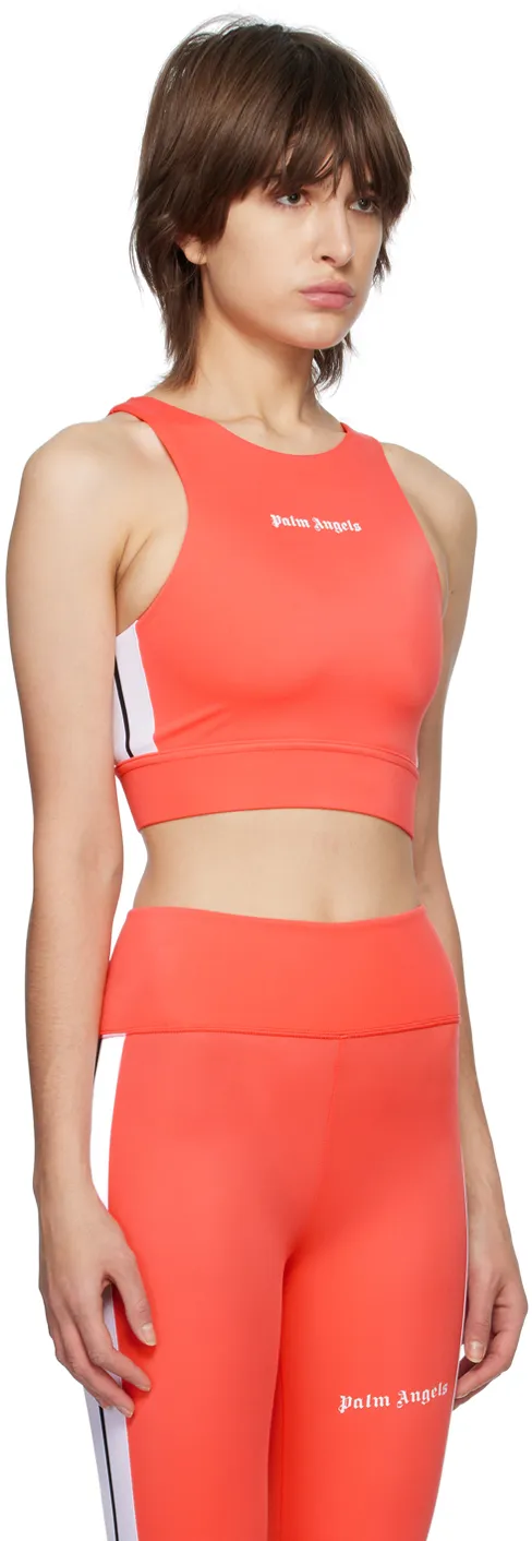Logo-Print Cropped Vest Top