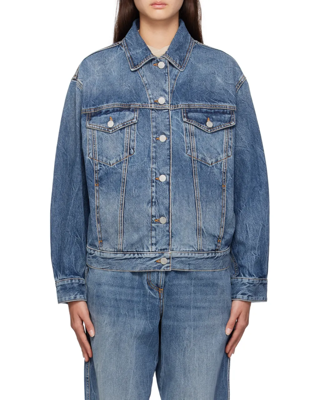 Logo-Patch Denim Jacket