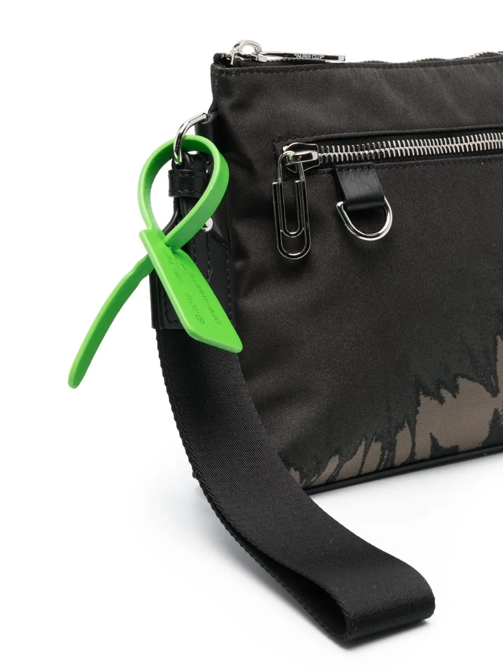 Off-White Logo Printed Zip-Up Clutch Bag