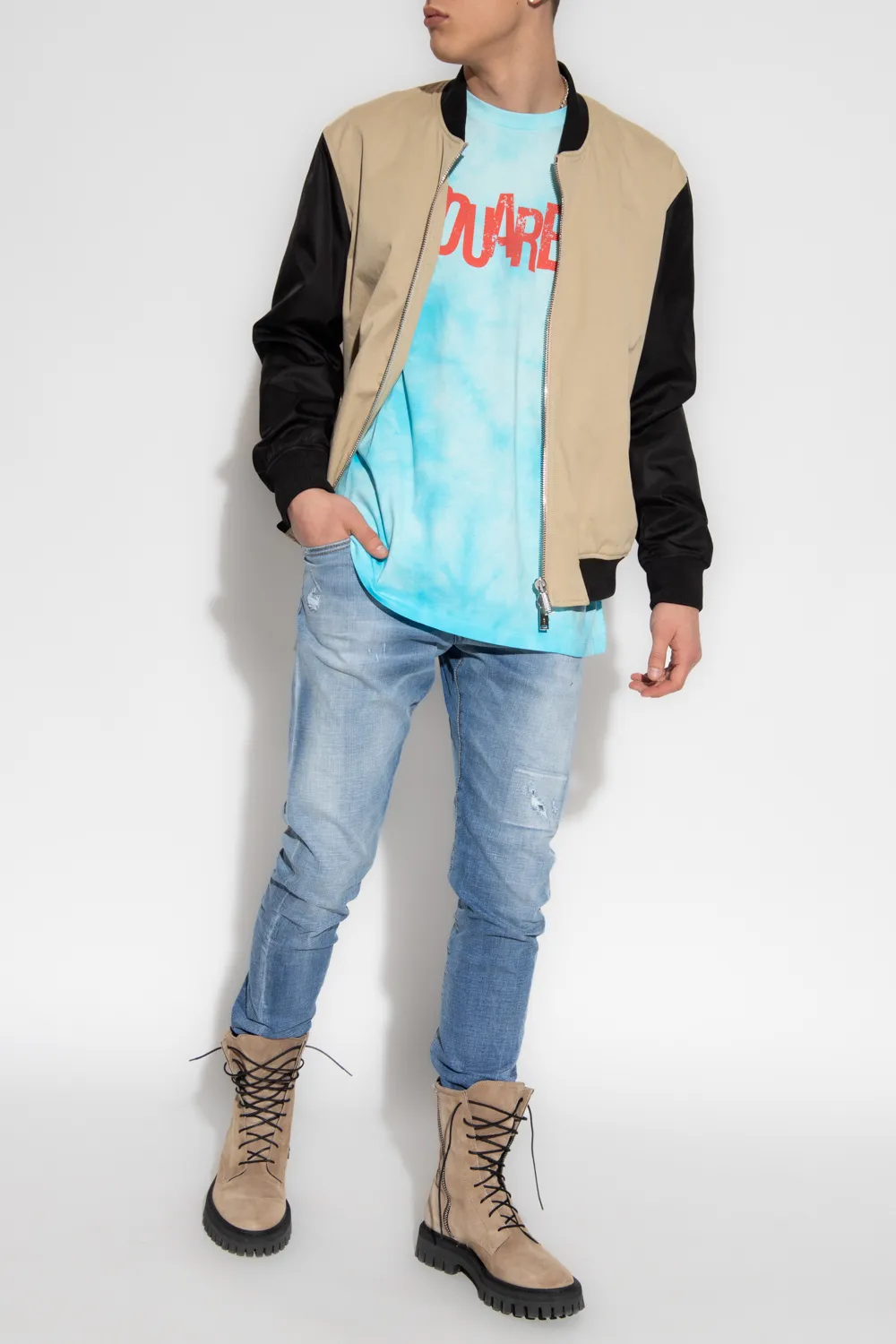 Dsquared2 Tie-Dyed Crewneck T-Shirt