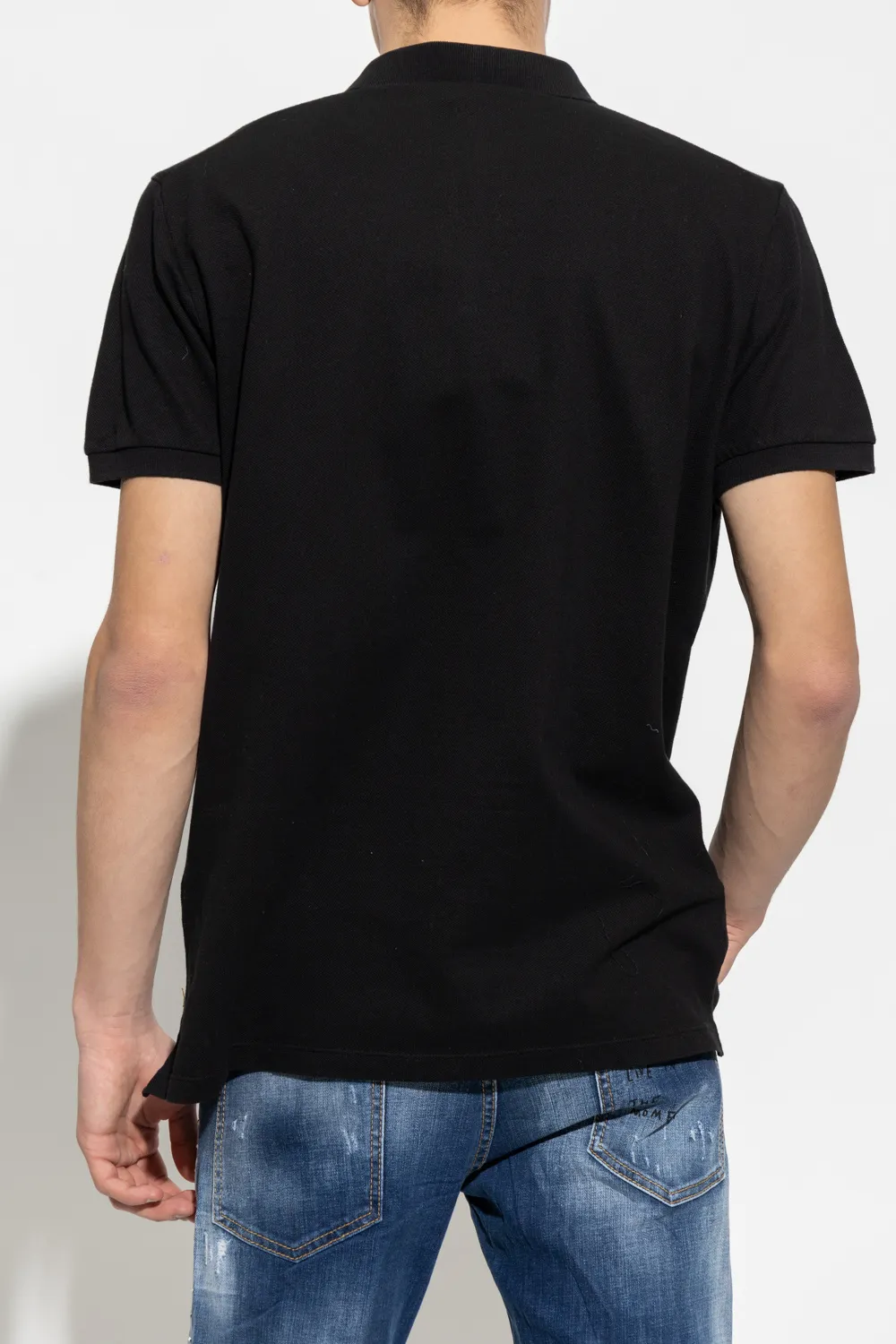 Dsquared2 Logo Printed Straight Hem Polo Shirt