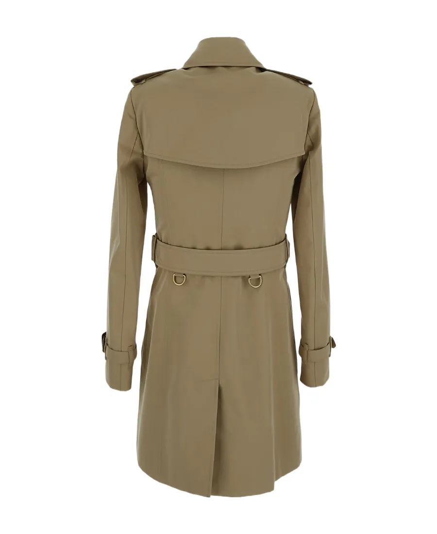 Burberry Belted-Waist Double-Breasted Trench Coat