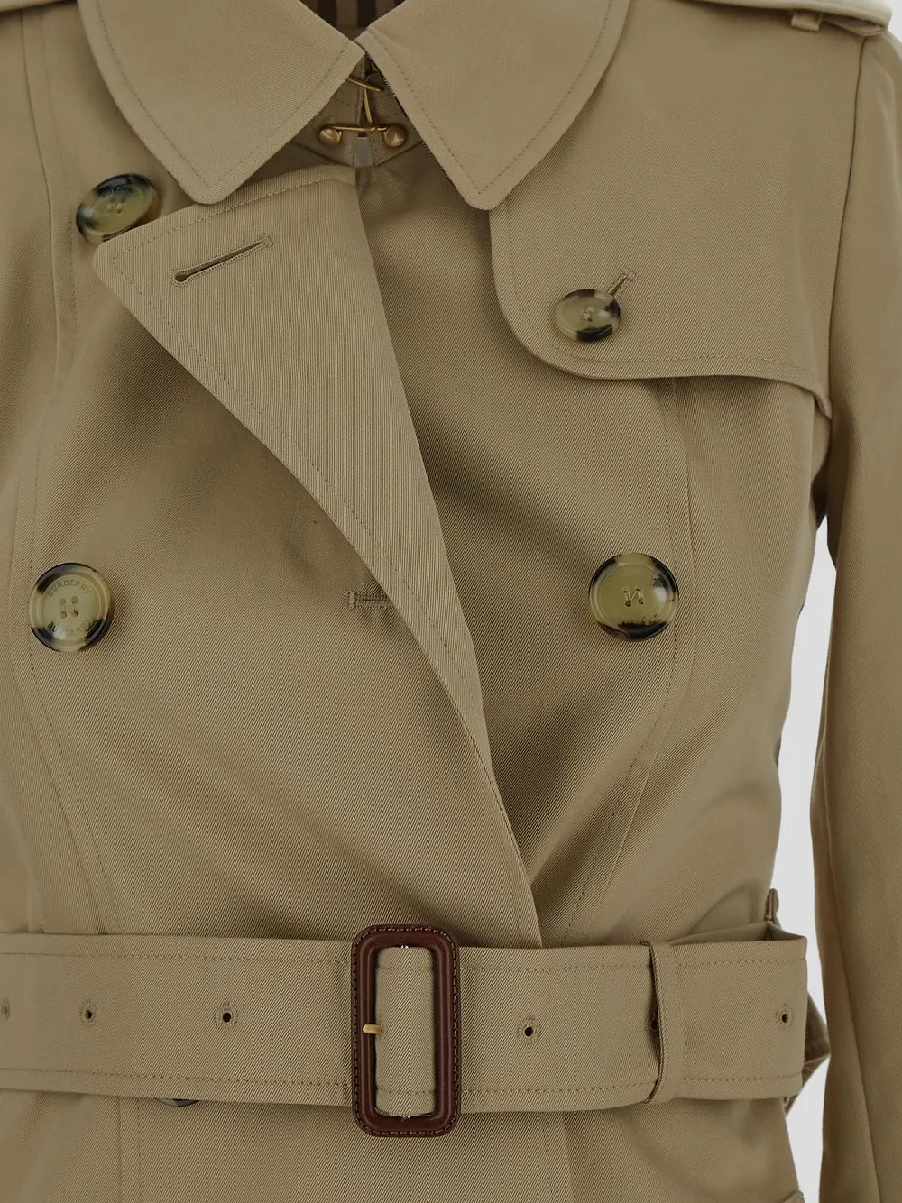 Burberry Belted-Waist Double-Breasted Trench Coat