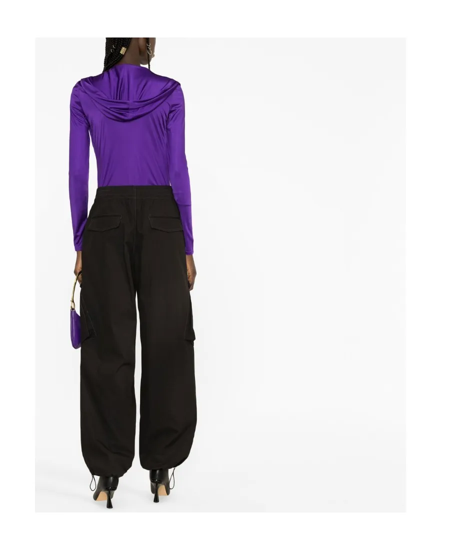Cowl Neck Long-Sleeve Bodysuit