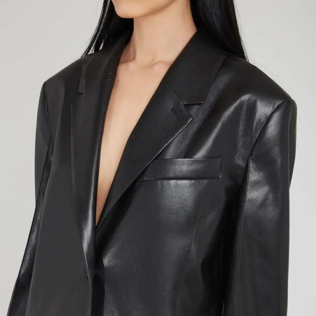 Single-Breasted Long-Sleeved Jacket