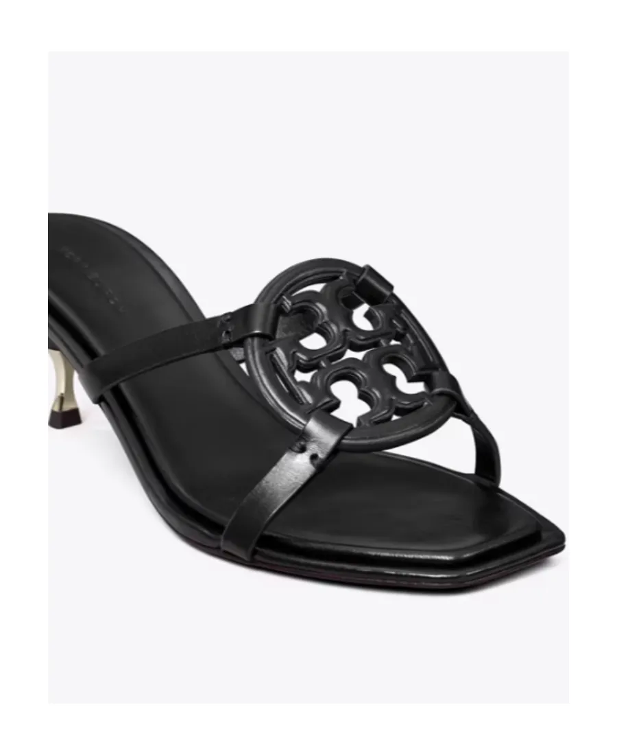 Tory Burch Logo Detailed Heeled Sandals