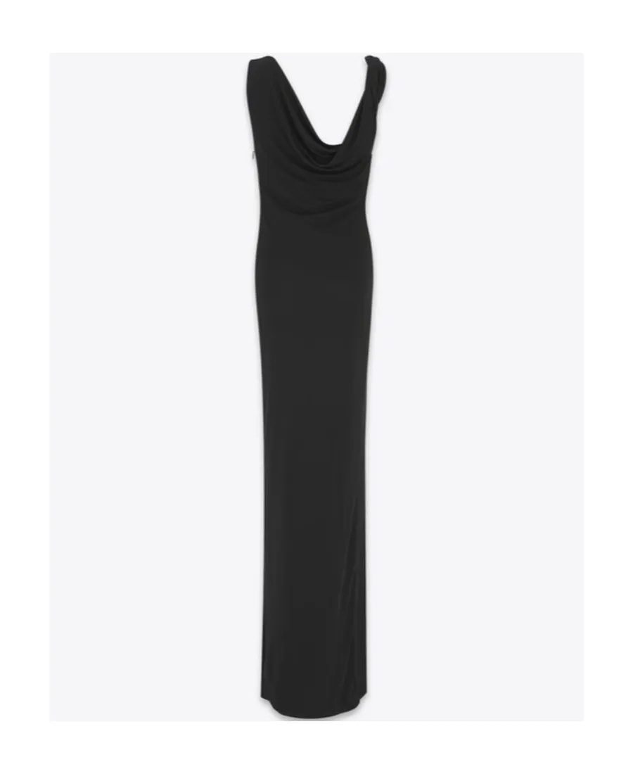 Saint Laurent Draped Sleeveless Dress