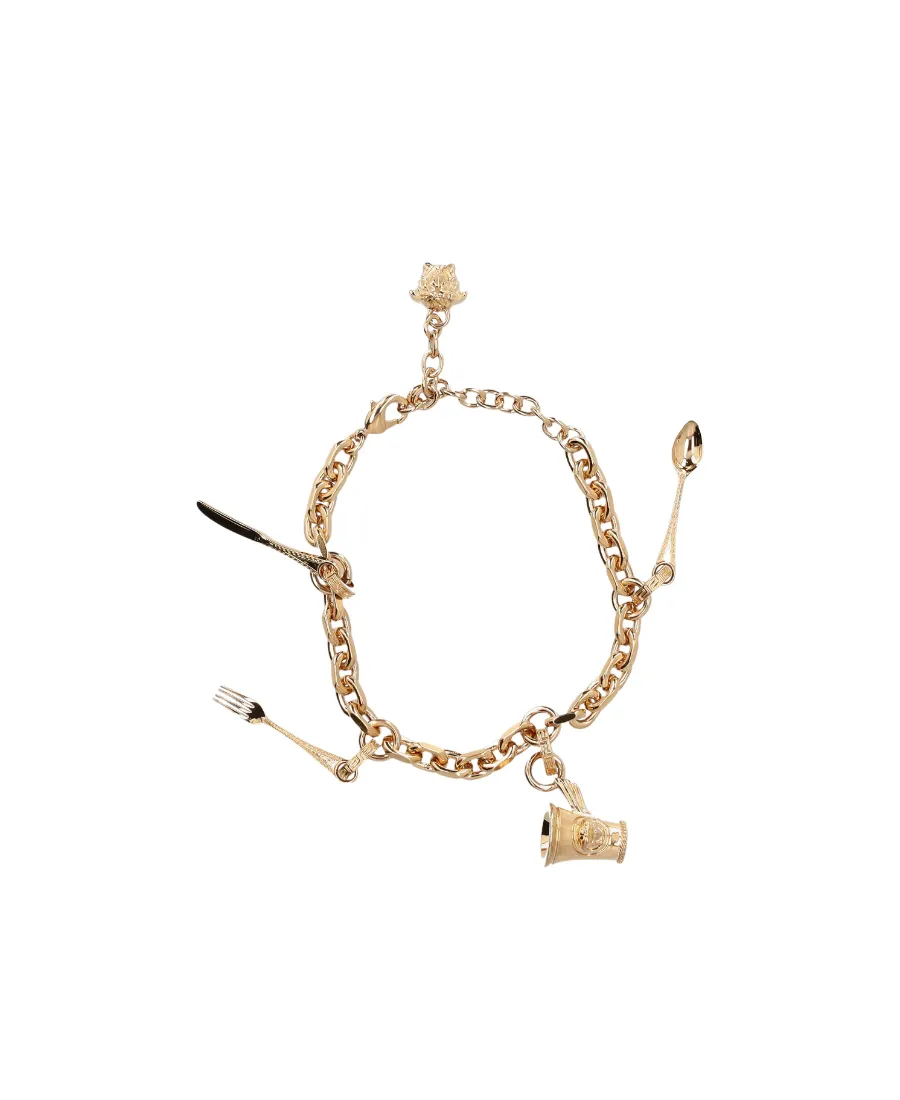 Pendant-Detail Chain-Link Bracelet