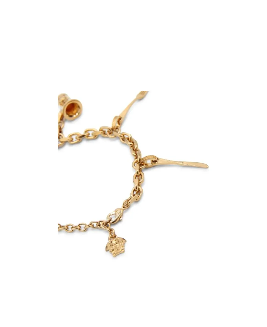 Pendant-Detail Chain-Link Bracelet