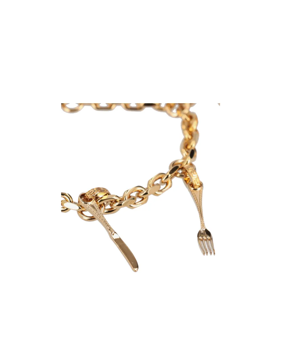 Pendant-Detail Chain-Link Bracelet