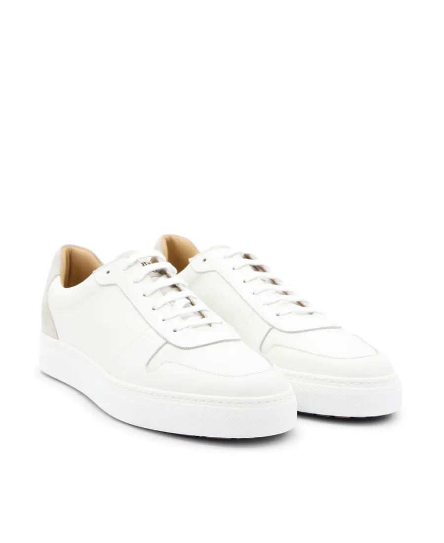Logo-Print Calf Leather Sneakers