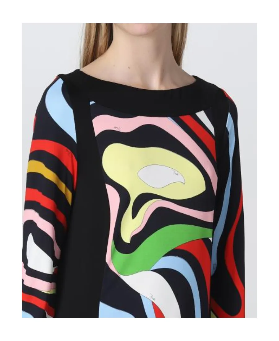 Marmo-Print Mini Dress