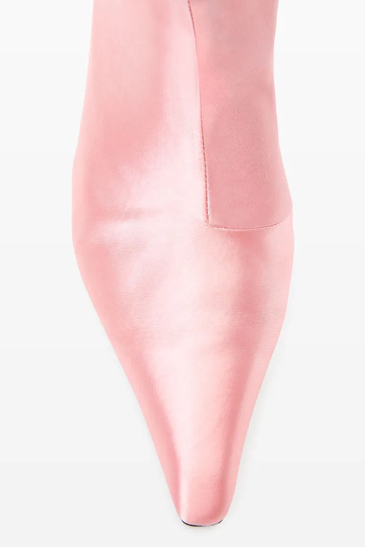 Alexander Wang Viola Feather-Trim Pointed-Toe Boots