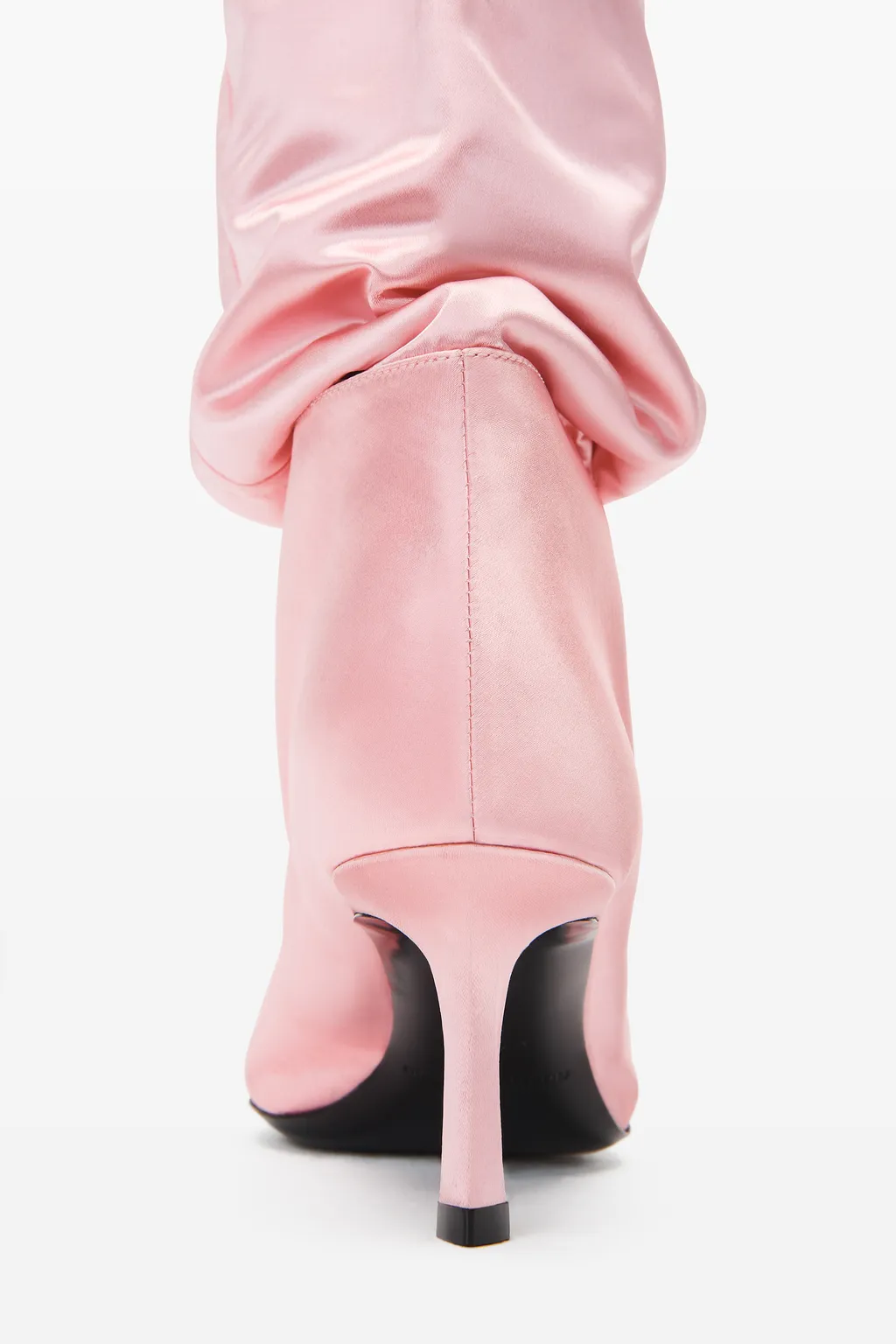 Alexander Wang Viola Feather-Trim Pointed-Toe Boots