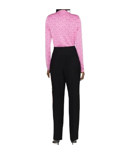 La Greca Monogram Long-Sleeve Top