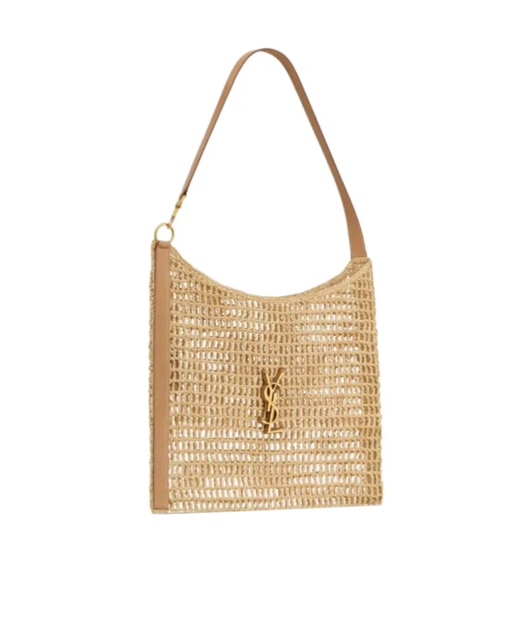 Saint Laurent Oxalis Logo Plaque Shopping Bag