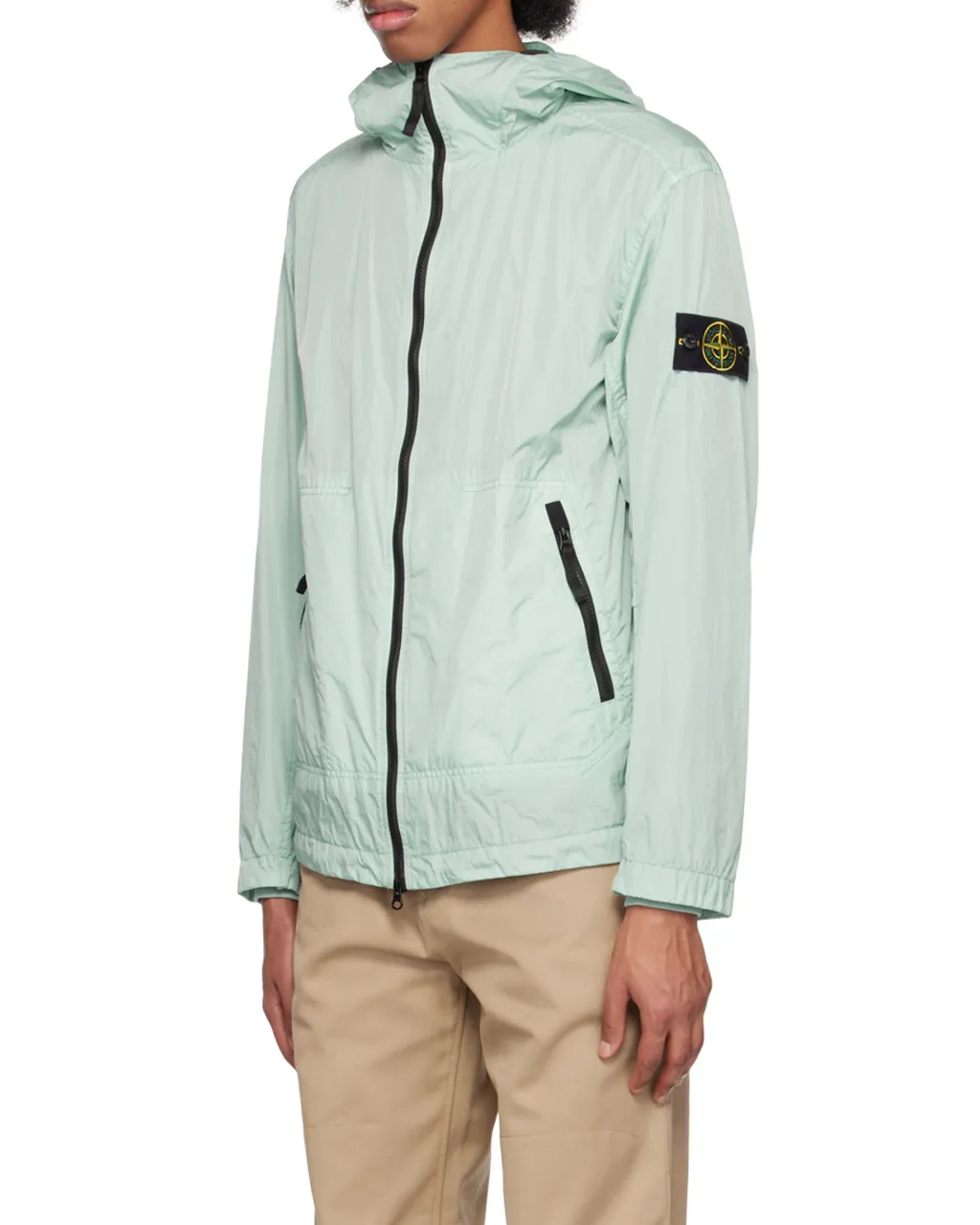 Compass-Patch Hooded Jacket
