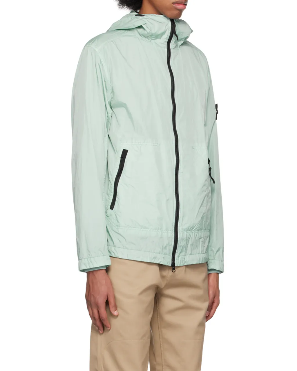 Compass-Patch Hooded Jacket