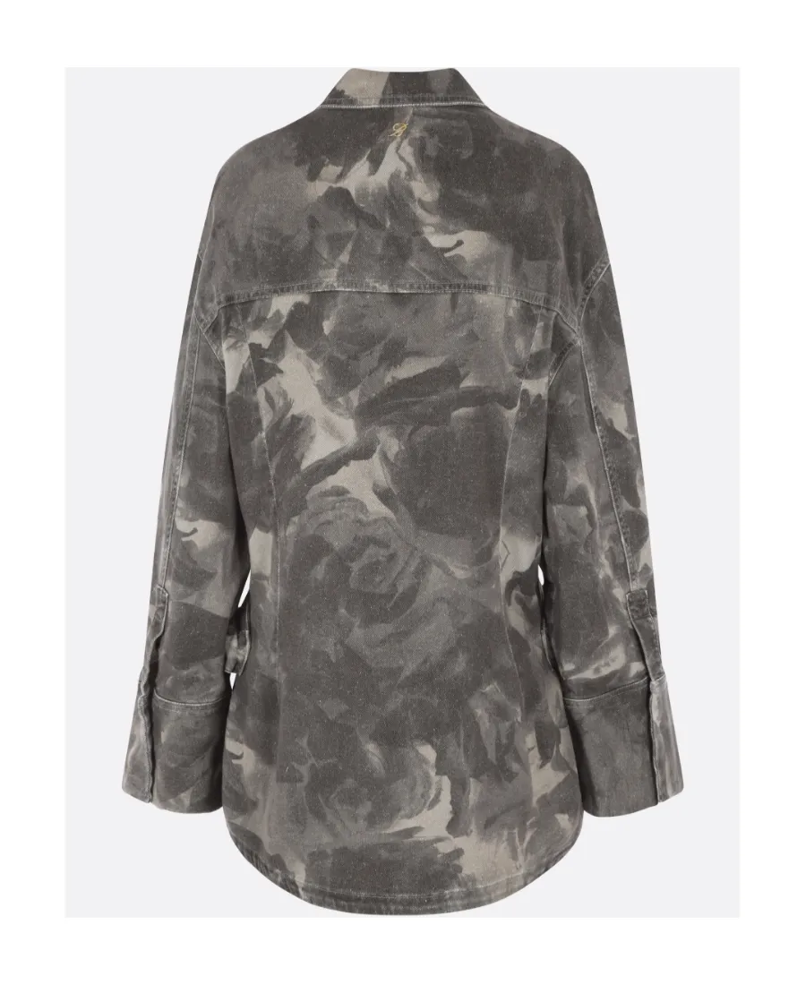 Jean Camouflage-Print Jacket