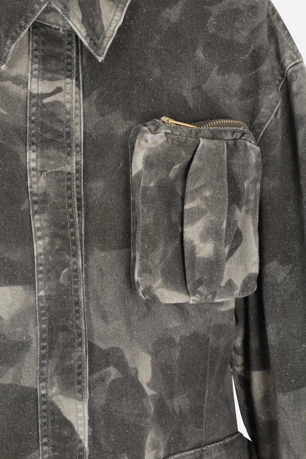 Jean Camouflage-Print Jacket