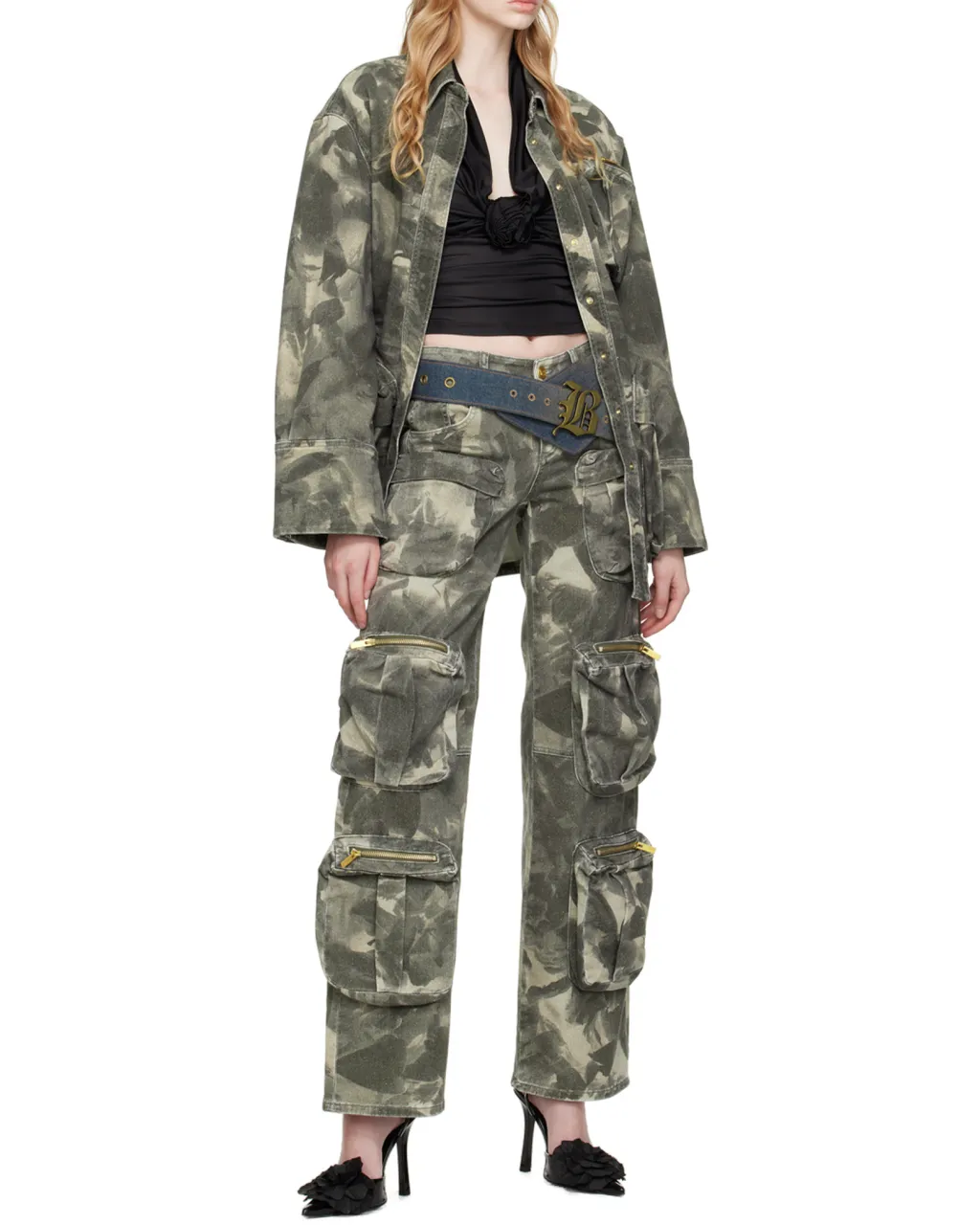 Jean Camouflage-Print Jacket