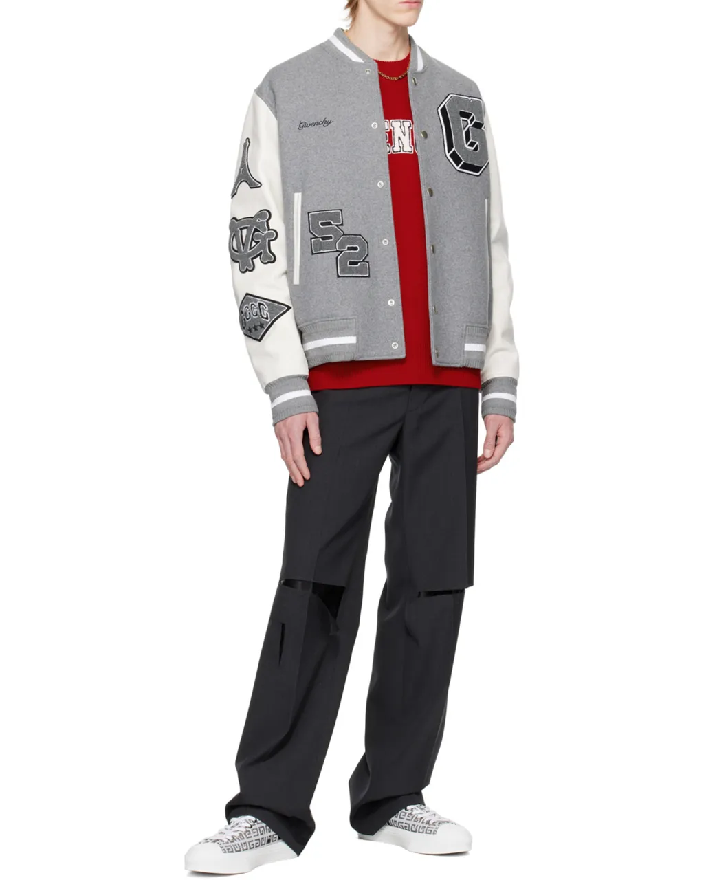 Givenchy Worn Effect Straight-Leg Trousers