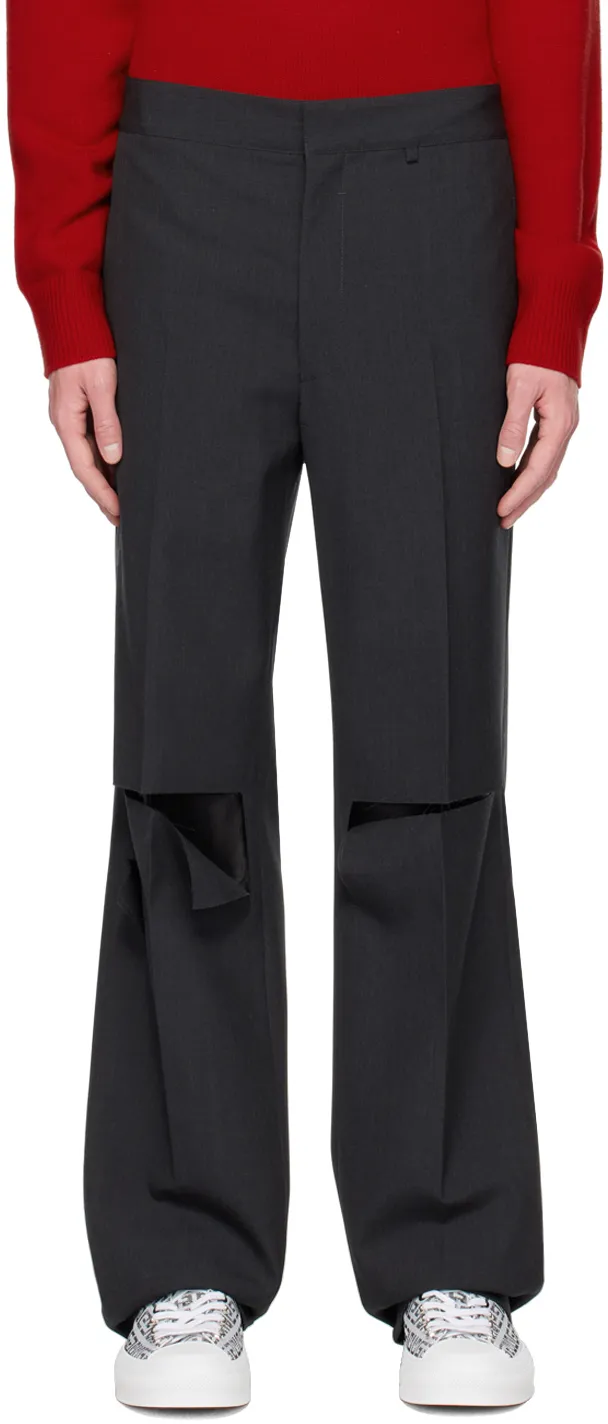 Givenchy Worn Effect Straight-Leg Trousers