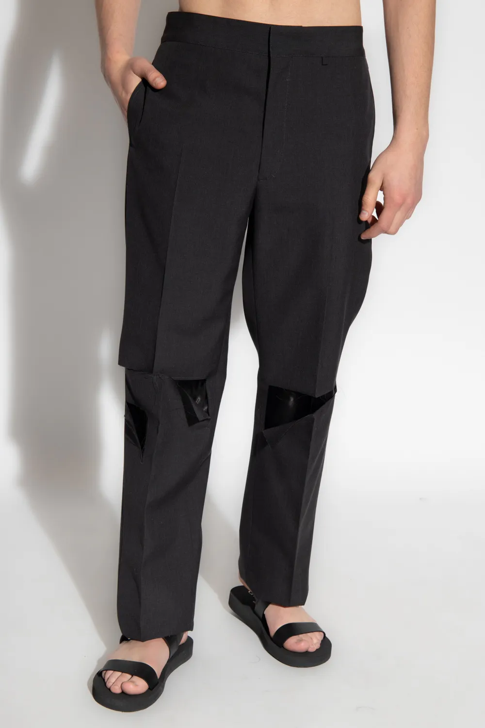 Givenchy Worn Effect Straight-Leg Trousers