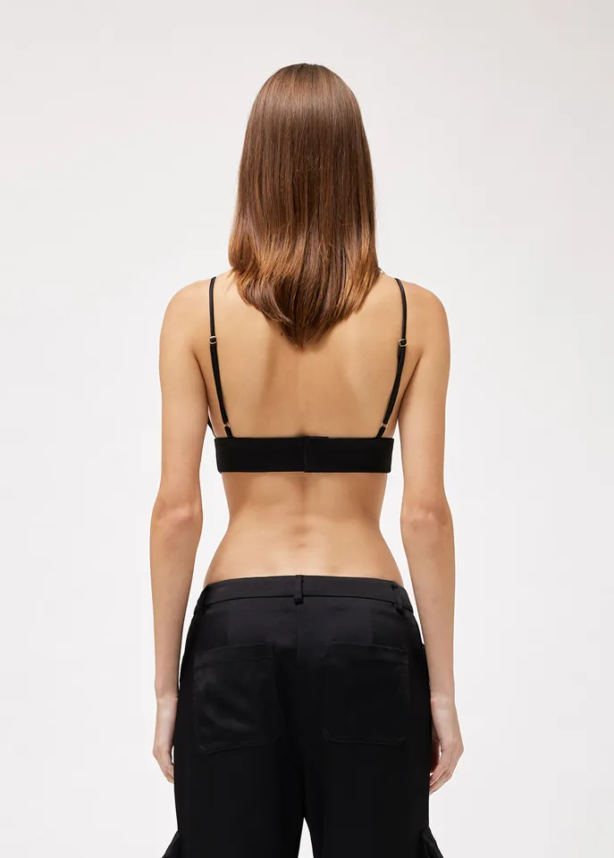 Blumarine Logo Plaque Cropped Top