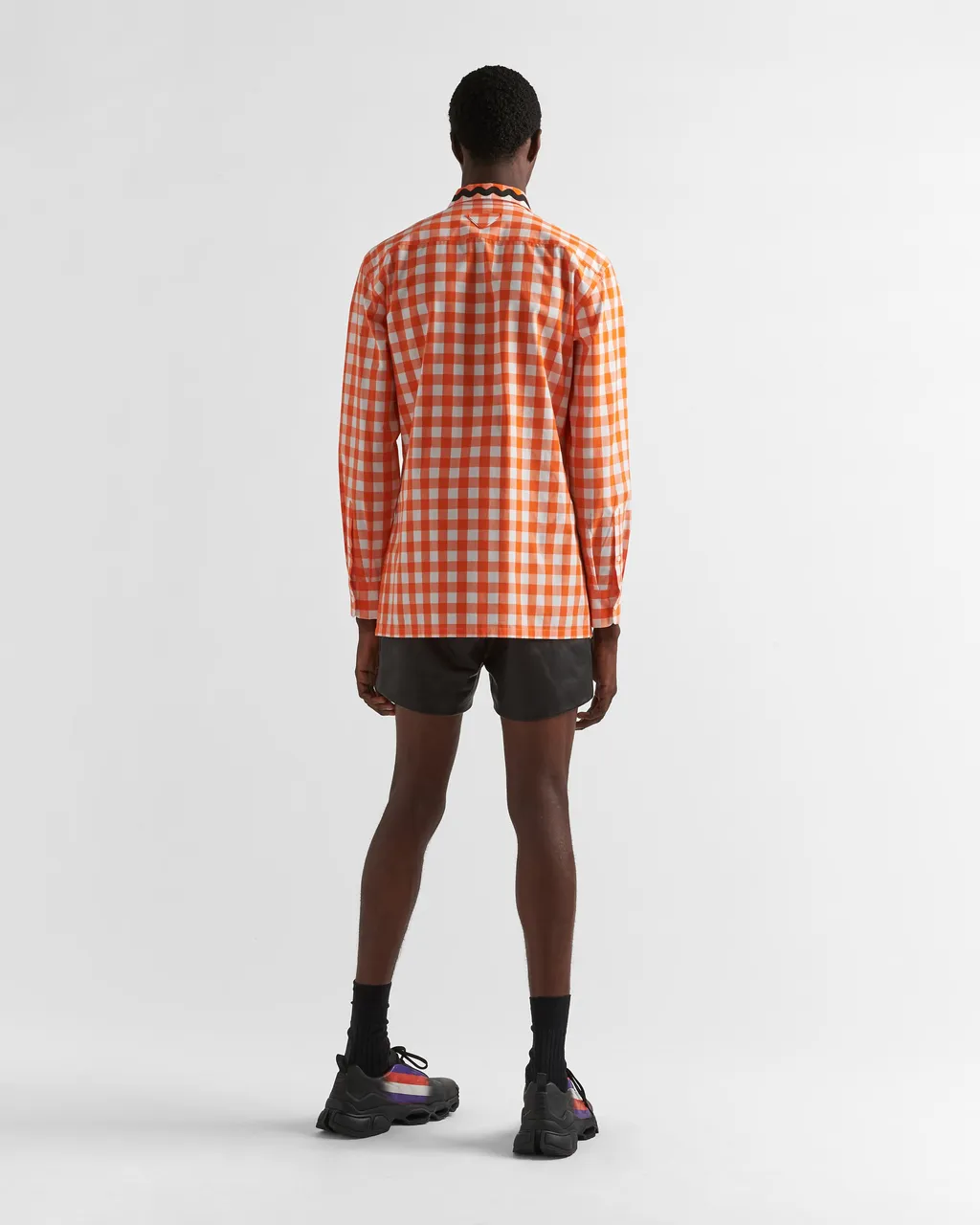 Prada Check-Printed Buttoned Shirt