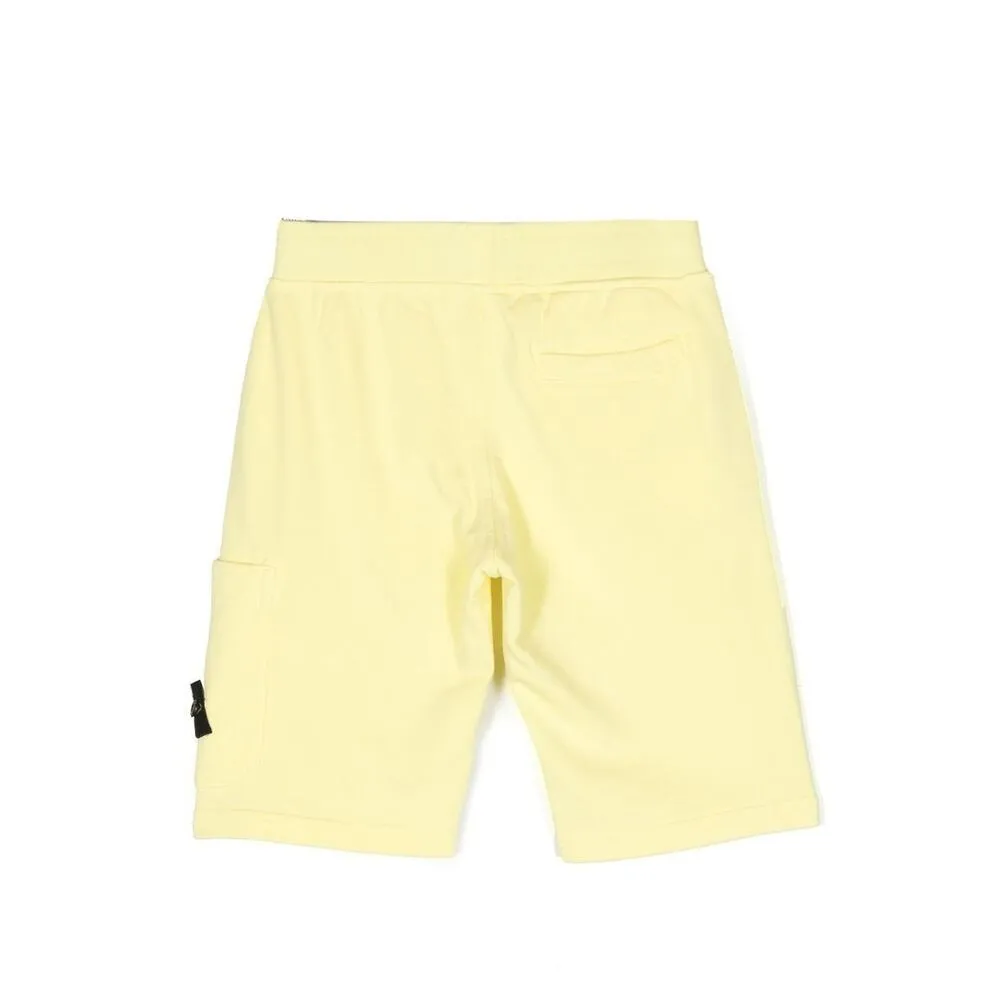 Stone Island Junior Compass-Patch Cargo Track Shorts