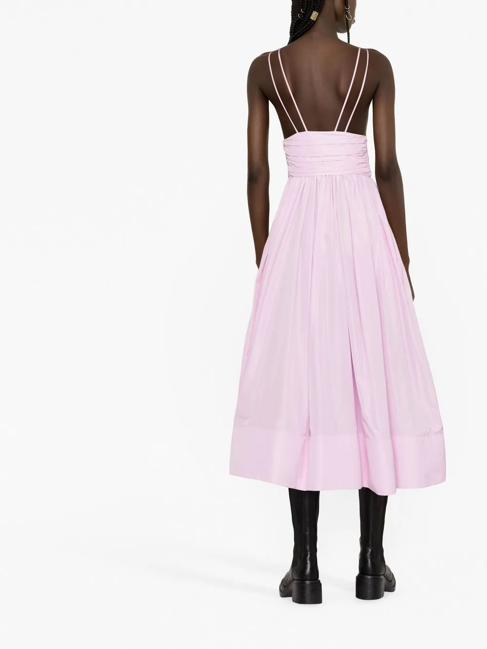 V-Neck Midi Dress