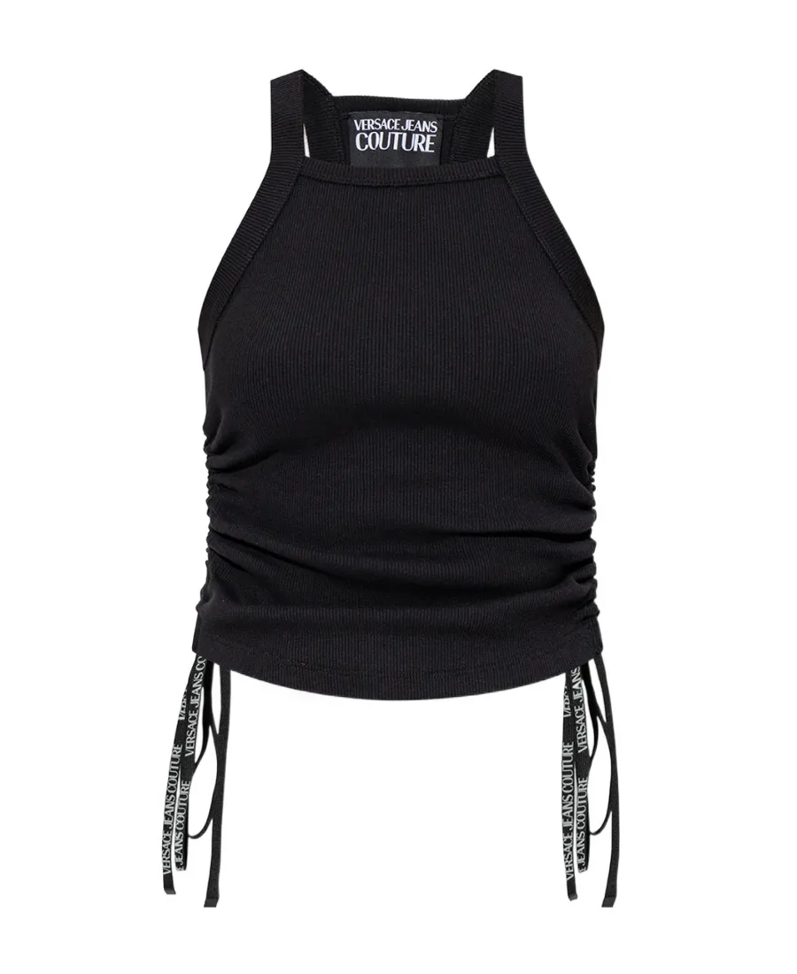 Lace-Up Halterneck Top