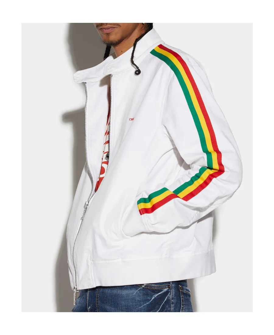 Dsquared2 Zip-Up Long-Sleeved Bomber Jacket